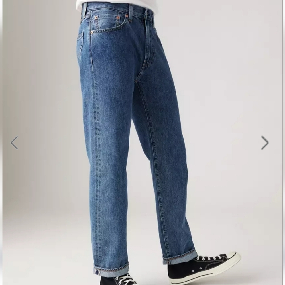 505™ Regular Fit Selvedge Men's Jeans,$128.00,All My Days Selvedge - Medium Wash - Picture 2 of 16